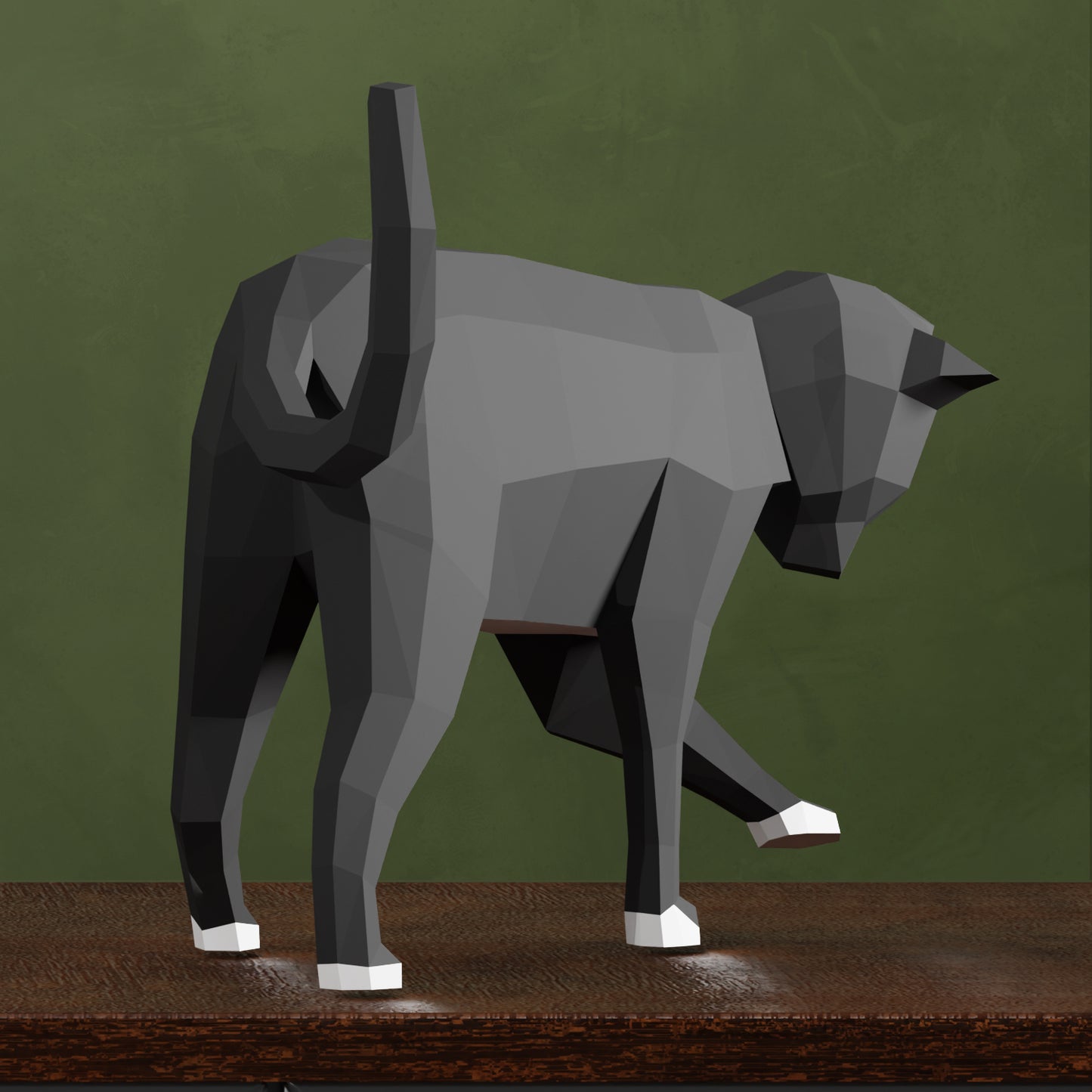 Kedi 3D Papercraft Maket